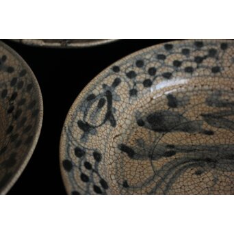 瀬戸呉須絵平皿 4客1組　P129 