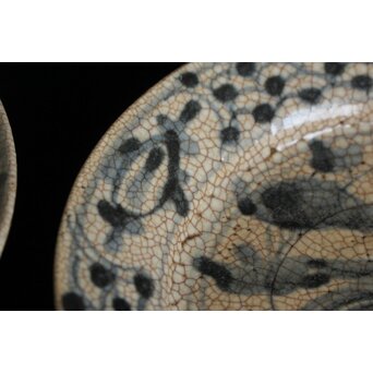 瀬戸呉須絵平皿 4客1組　P129 