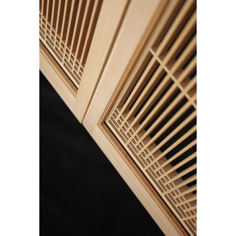 白木 繊細格子書院 4枚1組　R2454 