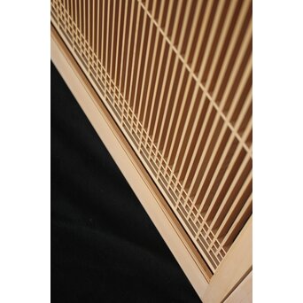 白木 繊細格子書院 4枚1組　R2454 