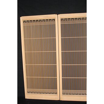 白木 繊細格子書院 4枚1組　R2454 