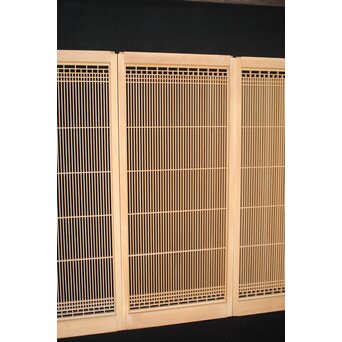 白木 繊細格子書院 4枚1組　R2454 