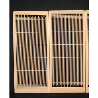 白木 繊細格子書院 4枚1組　R2454 