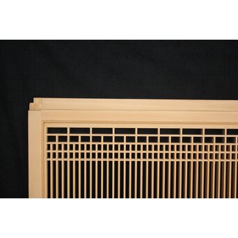 白木 繊細格子書院 4枚1組　R2454 