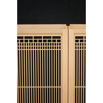 白木 繊細格子書院 4枚1組　R2454 