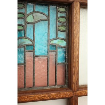 ステンドグラスと色ガラスの建具 2枚1組　GD1221Y 