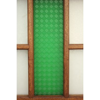 ステンドグラスと色ガラスの建具 2枚1組　GD1221Y 