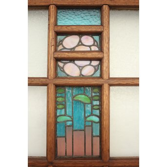 ステンドグラスと色ガラスの建具 2枚1組　GD1221Y 
