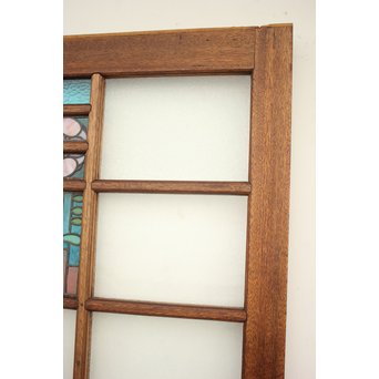 ステンドグラスと色ガラスの建具 2枚1組　GD1221Y 