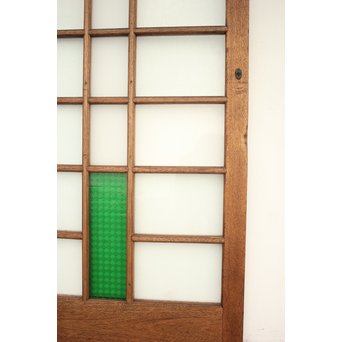 ステンドグラスと色ガラスの建具 2枚1組　GD1221Y 