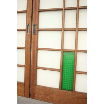 ステンドグラスと色ガラスの建具 2枚1組　GD1221Y 