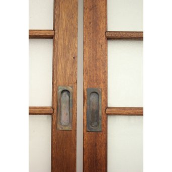 ステンドグラスと色ガラスの建具 2枚1組　GD1221Y 