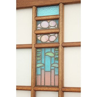 ステンドグラスと色ガラスの建具 2枚1組　GD1221Y 