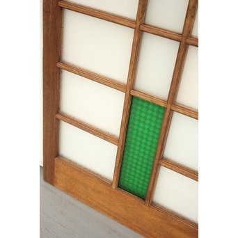 ステンドグラスと色ガラスの建具 2枚1組　GD1221Y 