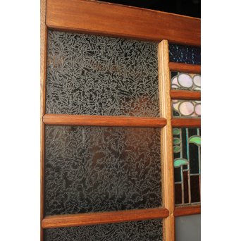 ステンドグラスと色ガラスの建具 2枚1組　GD1221Y 