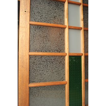 ステンドグラスと色ガラスの建具 2枚1組　GD1221Y 