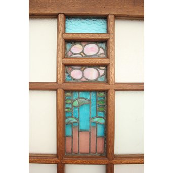 ステンドグラスと色ガラスの建具 2枚1組　GD1221Y 