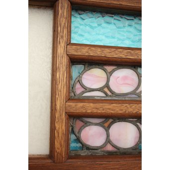 ステンドグラスと色ガラスの建具 2枚1組　GD1221Y 