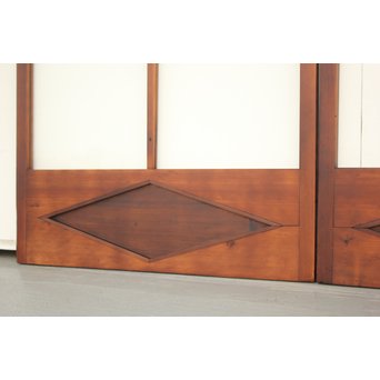 鳳凰透かし 飾り上質ガラス戸 2枚1組　GD1222Y 