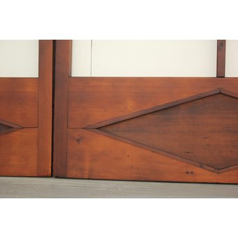 鳳凰透かし 飾り上質ガラス戸 2枚1組　GD1222Y 