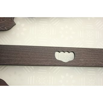 鳳凰透かし 飾り上質ガラス戸 2枚1組　GD1222Y 