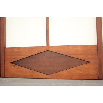 鳳凰透かし 飾り上質ガラス戸 2枚1組　GD1222Y 