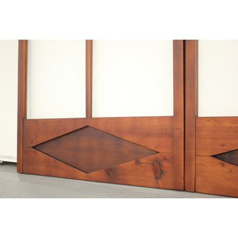 鳳凰透かし 飾り上質ガラス戸 2枚1組　GD1222Y 