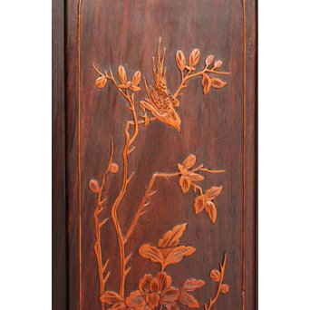 黄楊細工 支那斑竹 唐木棚　G278 