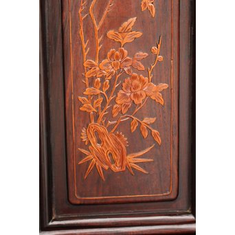 黄楊細工 支那斑竹 唐木棚　G278 