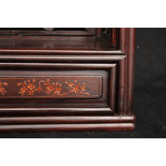 黄楊細工 支那斑竹 唐木棚　G278 