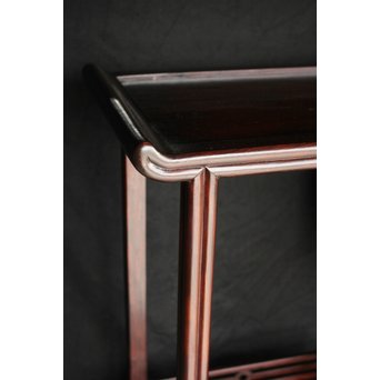 黄楊細工 支那斑竹 唐木棚　G278 