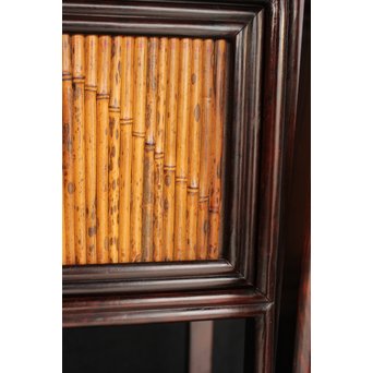 黄楊細工 支那斑竹 唐木棚　G278 