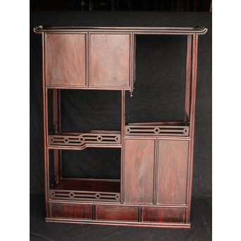 黄楊細工 支那斑竹 唐木棚　G278 