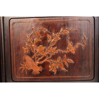 黄楊細工 支那斑竹 唐木棚　G278 