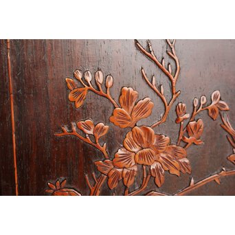 黄楊細工 支那斑竹 唐木棚　G278 