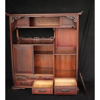 指物師 細工唐木飾棚 茶棚　G279 