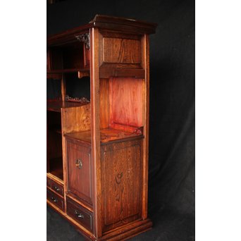 指物師 細工唐木飾棚 茶棚　G279 