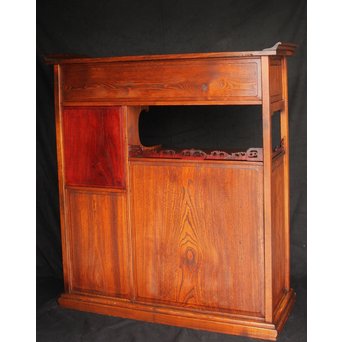 指物師 細工唐木飾棚 茶棚　G279 