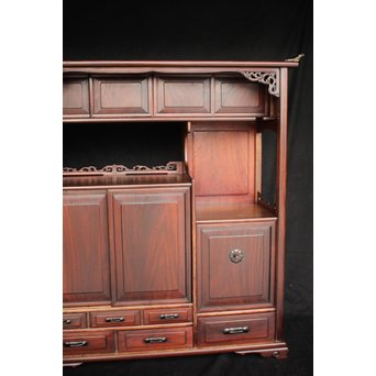 指物師 細工唐木飾棚 茶棚　G279 