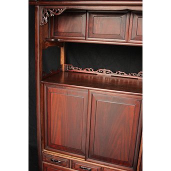 指物師 細工唐木飾棚 茶棚　G279 