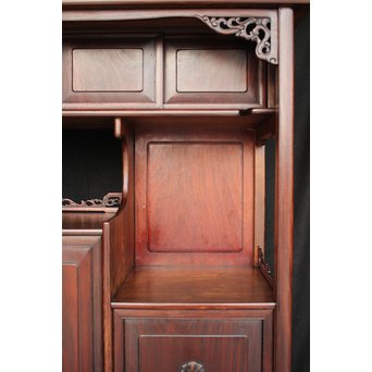 指物師 細工唐木飾棚 茶棚　G279 