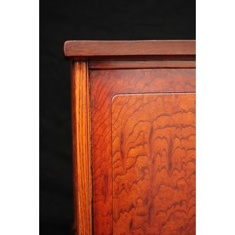 珠玉銘木 玉杢と黒柿の指物茶棚/器局　X121 