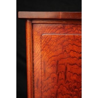 珠玉銘木 玉杢と黒柿の指物茶棚/器局　X121 