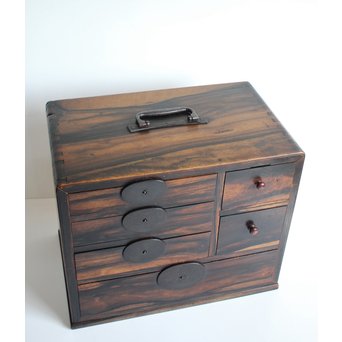 無垢黒柿の小箪笥/小引出　X122 