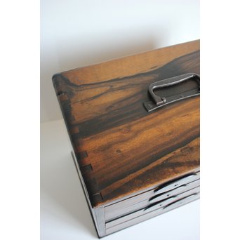 無垢黒柿の小箪笥/小引出　X122 