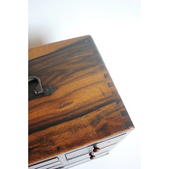 無垢黒柿の小箪笥/小引出　X122 