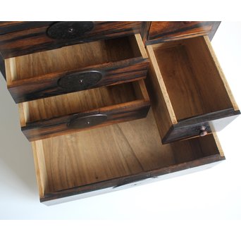 無垢黒柿の小箪笥/小引出　X122 