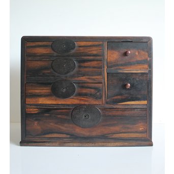 無垢黒柿の小箪笥/小引出　X122