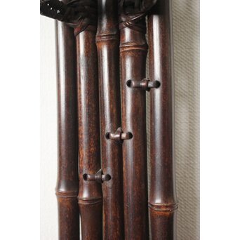 二代 田辺竹雲斎 紫竹垂撥(すいはつ) 短冊色紙扇子兼用　U078 