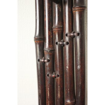 二代 田辺竹雲斎 紫竹垂撥(すいはつ) 短冊色紙扇子兼用　U078 